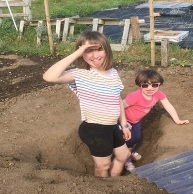 Digging on the allotment